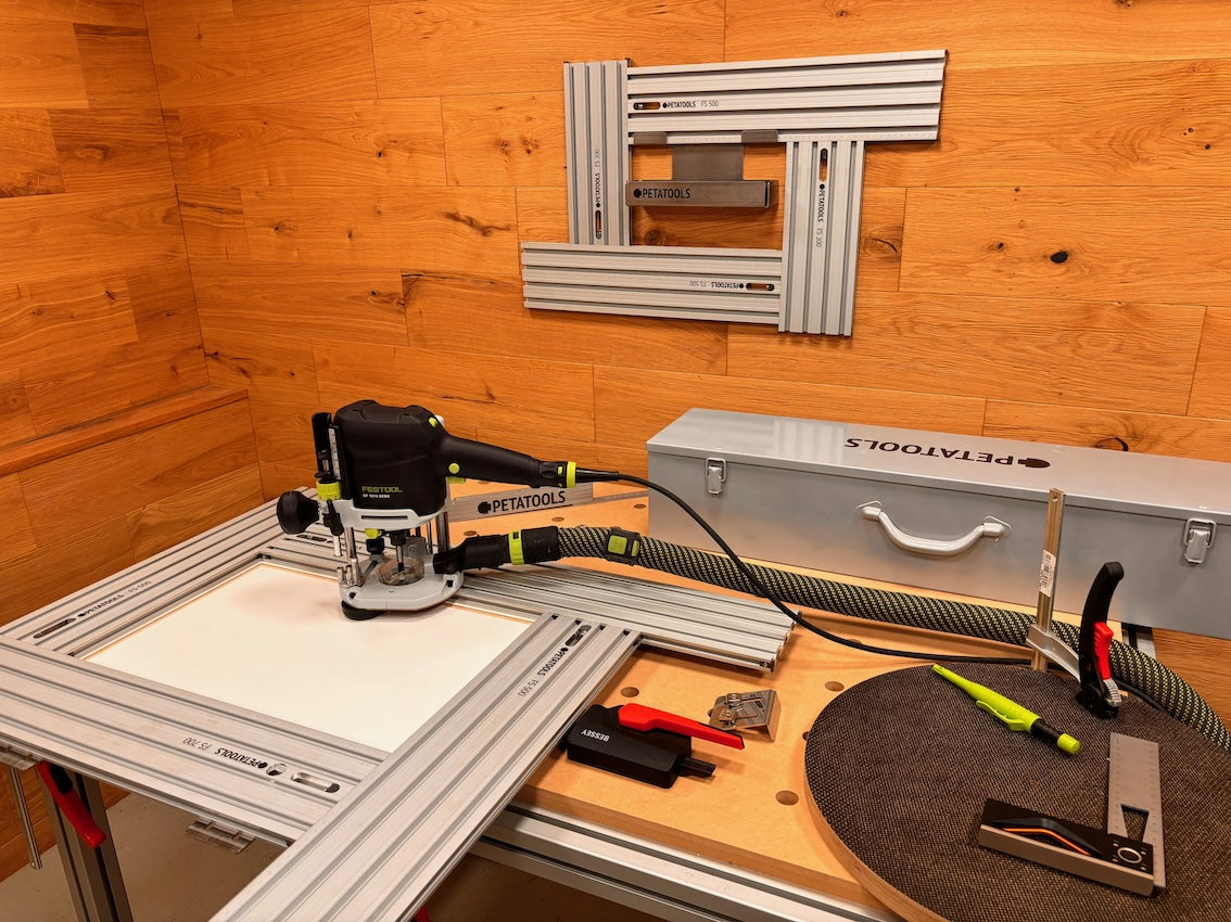 PETATOOLS® - Frässchablonen für präzise Ausschnitte mit der Oberfräse