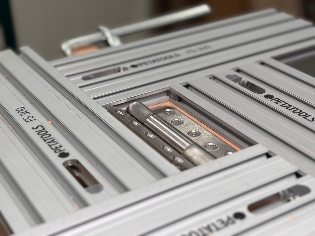 Objekttürband mit der Oberfräse einlassen