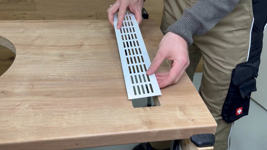 Lüftungsgitter mit der Oberfräse einbauen